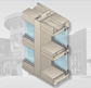 United States Aluminum Flush Front Storefront System.